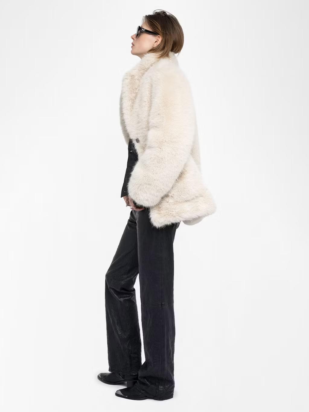 Zadig & Voltaire Fleur Coat, Ecru.