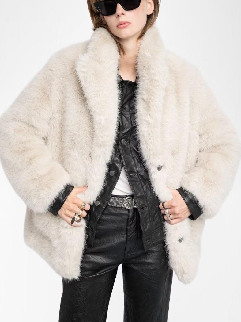 Zadig & Voltaire Fleur Coat, Ecru.