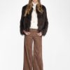 Zadig & Voltaire Freddie Coat, Dark Chocolate.