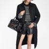 Zadig & Voltaire Kina Parka, Black.