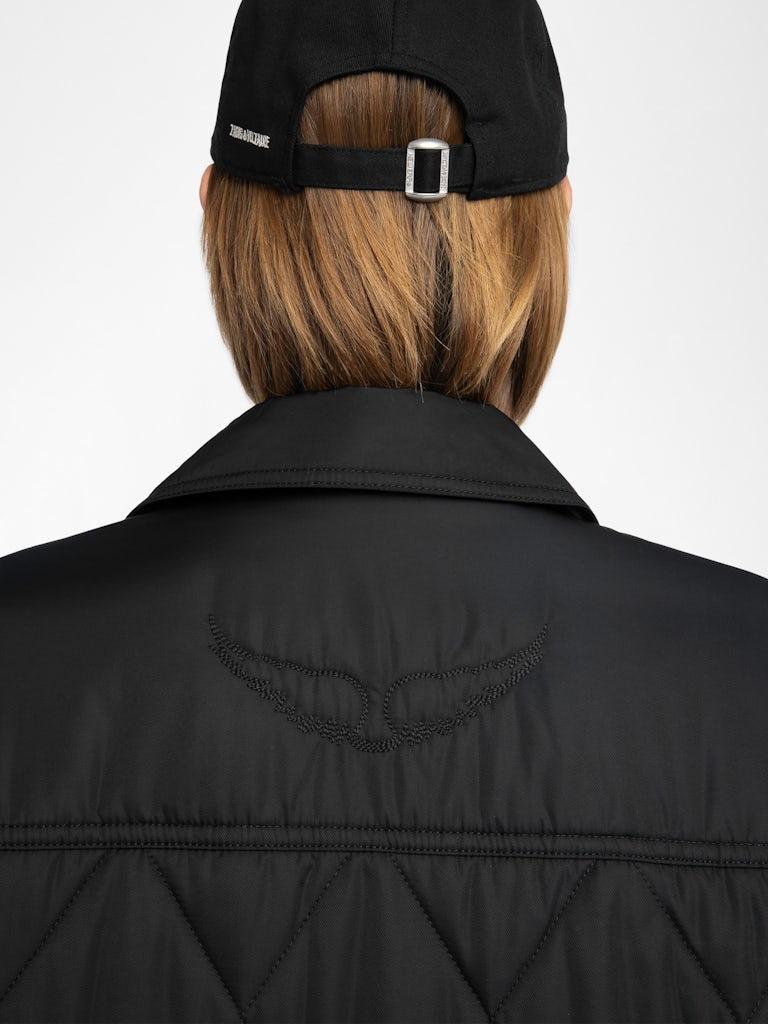 Zadig & Voltaire Kina Parka, Black.