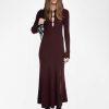 photo Zadig & Voltaire Lysaya Knit Dress, Burgundy.