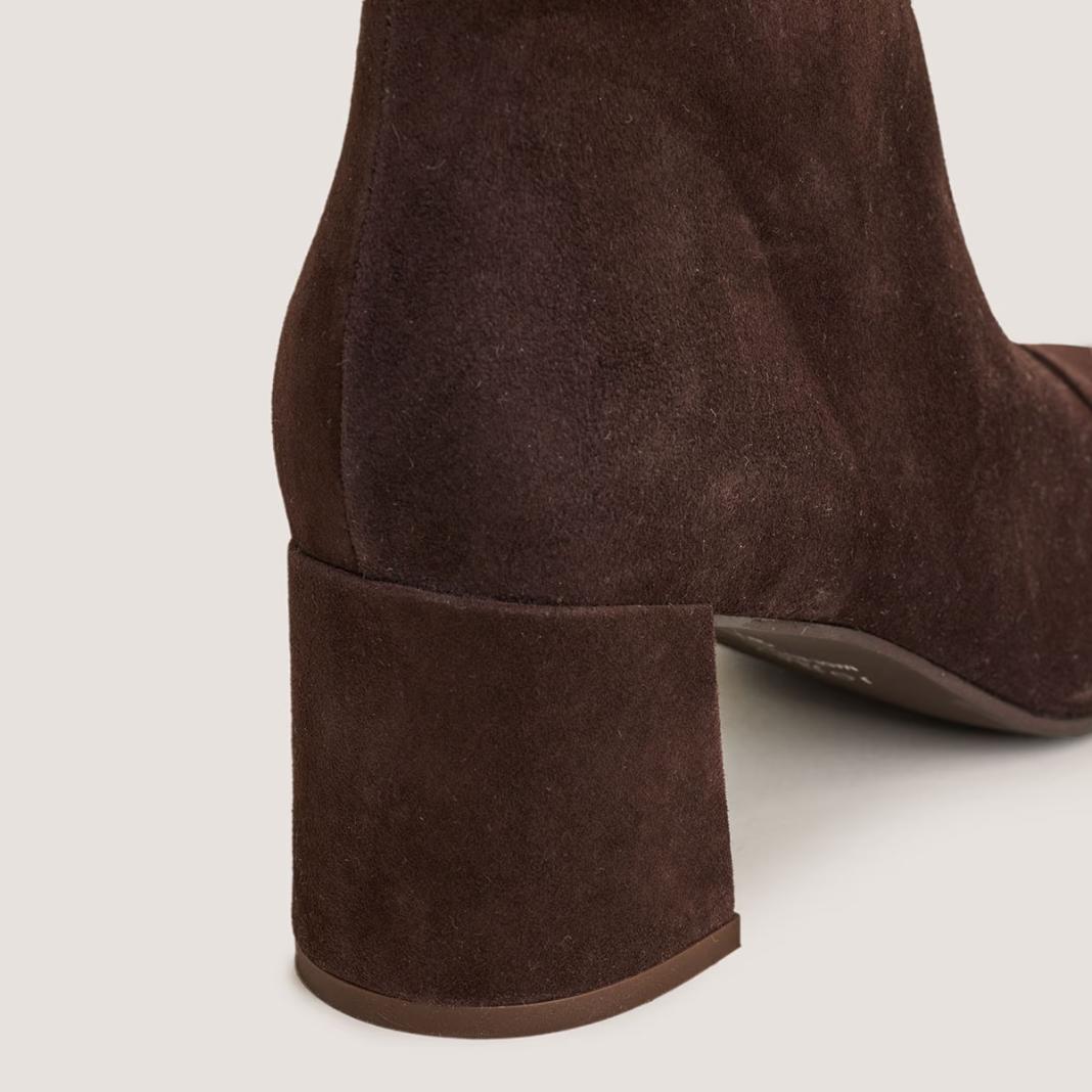 3400165-24 (4) Jonak Doniama Heeled Boots, Dark Brown Velvet.