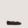 Jonak Duvet Ballet Flats, Dark Brown Fleece