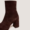 Jonak Vesna Heeled Boots, Maroon Velvet.