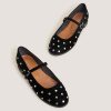 Jonak Deliott Ballet Flats, Black Suede