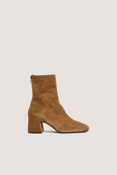 Jonak Denonie Ankle Boots, Tobacco Split Leather