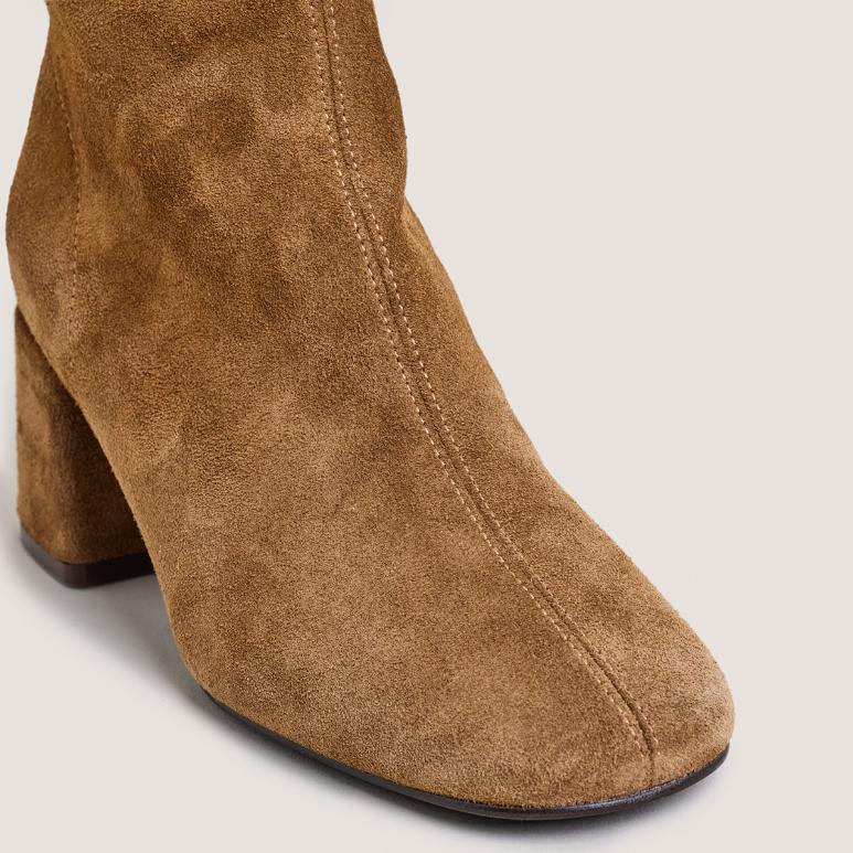 Jonak Denonie Ankle Boots, Tobacco Split Leather
