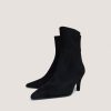 3900218-26 (3) Jonak Diemina Ankle Boots, Black Suede.