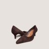 Jonak Debrief Pumps, Dark Brown Suede.