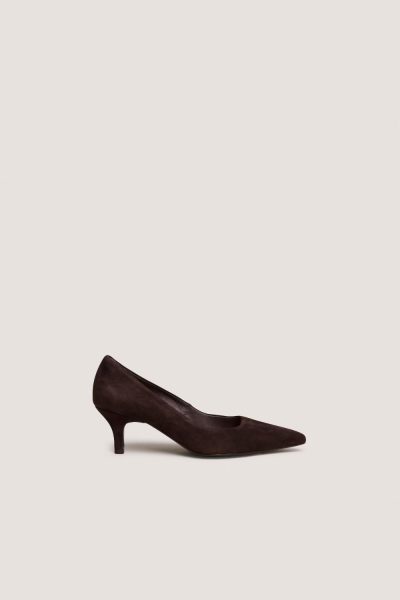 Jonak Debrief Pumps, Dark Brown Suede.