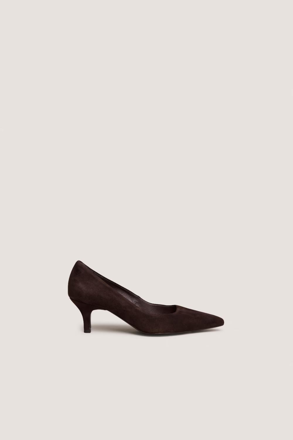 Jonak Debrief Pumps, Dark Brown Suede.
