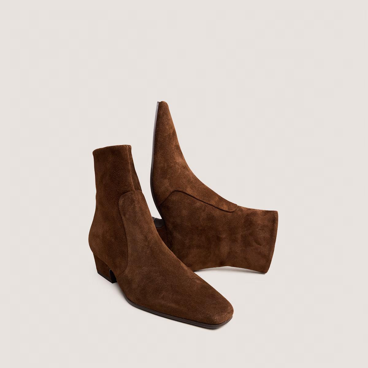 Jonak Domaine Ankle Boots, Brown Suede