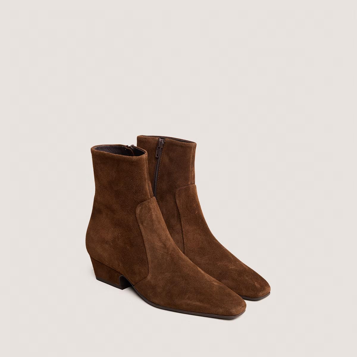 Jonak Domaine Ankle Boots, Brown Suede