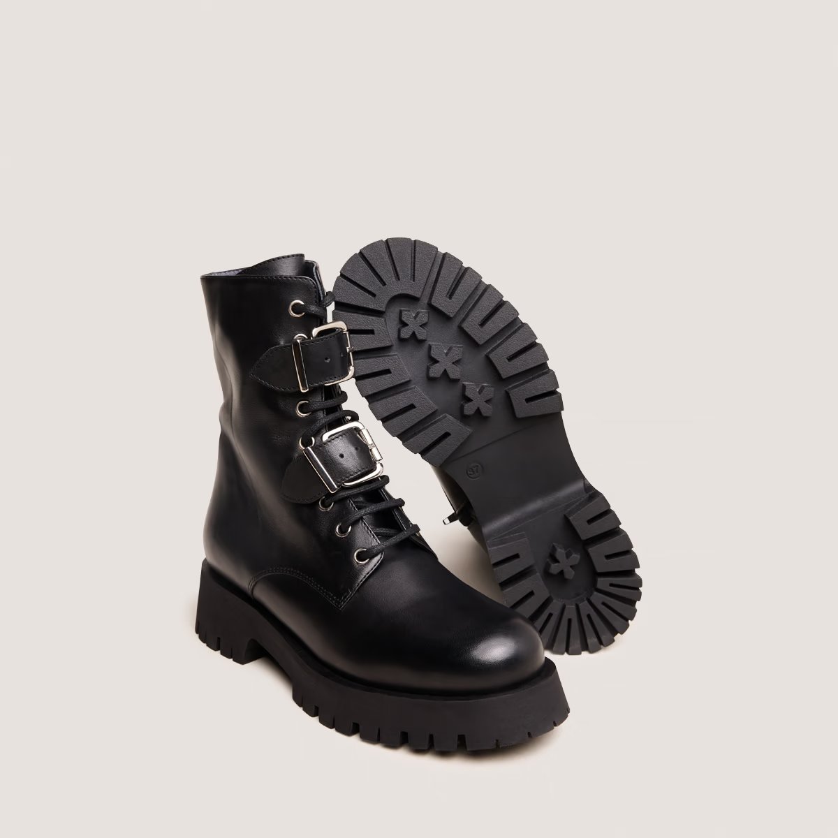 Jonak Dalay Boots, Black Leather.