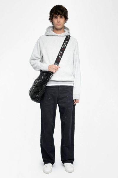 Zadig & Voltaire Georgio Sweatshirt, Gris chine claire.