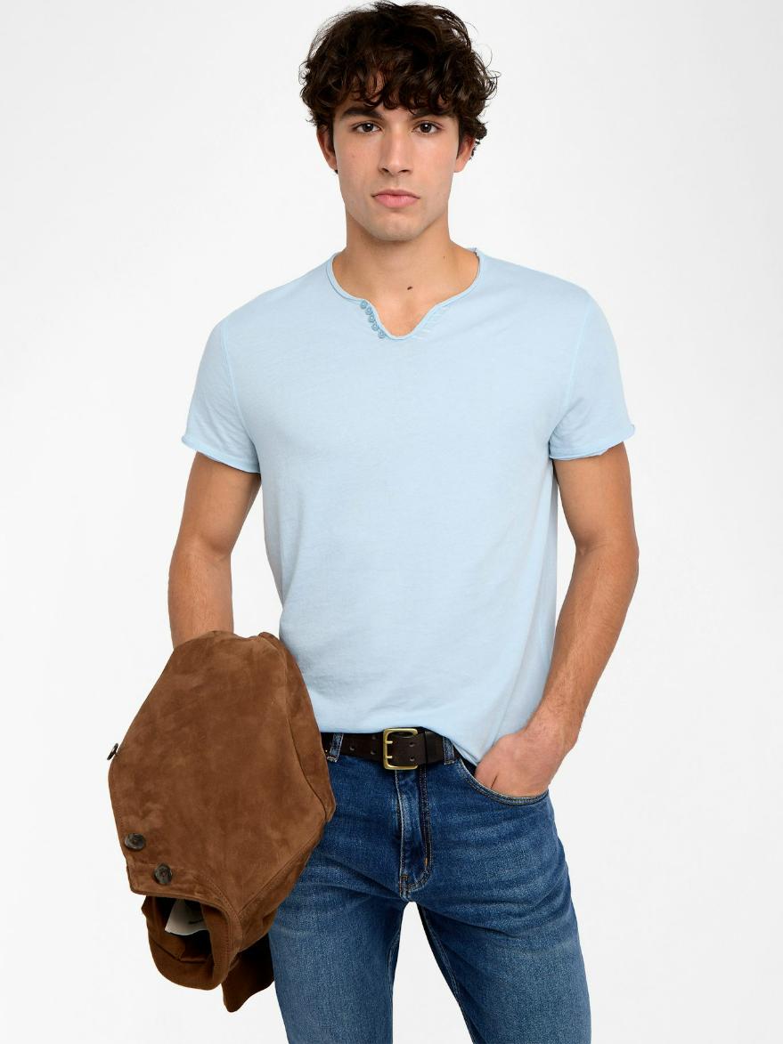 Zadig & Voltaire Monastir T-Shirt, Baby Blue.