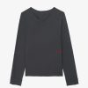 Zadig & Voltaire Monastir Henley T-Shirt, Carbone.