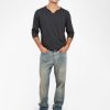 Zadig & Voltaire Monastir Henley T-Shirt, Carbone.