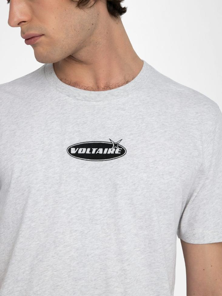 Zadig & Voltaire Tommy T-Shirt, Gris Chine Claire.