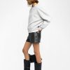 Zadig & Voltaire Mira Sweatshirt, Gris Chine Claire.