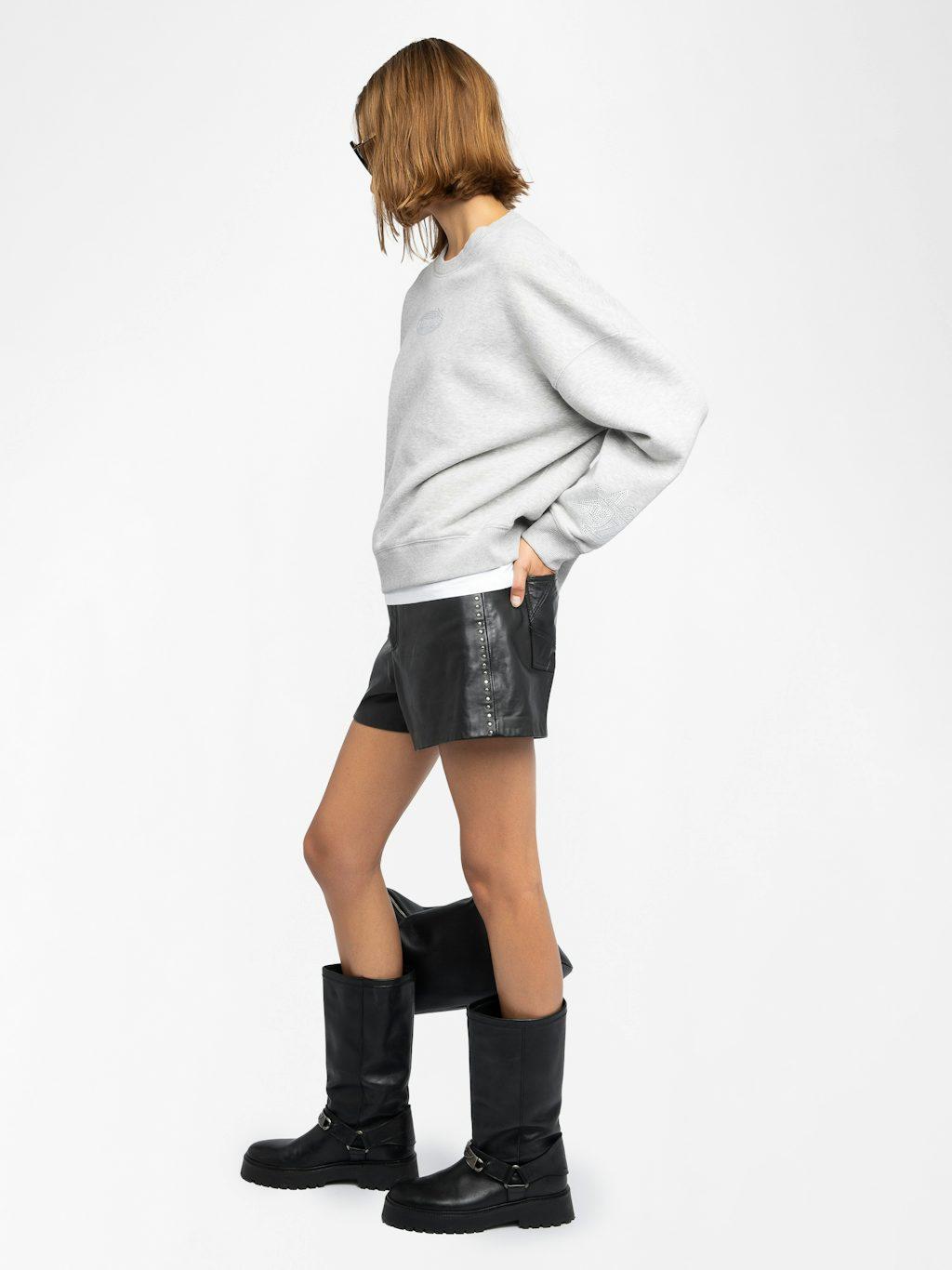 Zadig & Voltaire Mira Sweatshirt, Gris Chine Claire.