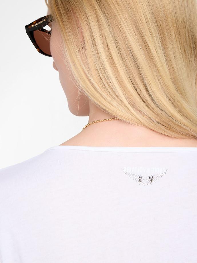 Zadig & Voltaire Tuni Henley T-Shirt, White.