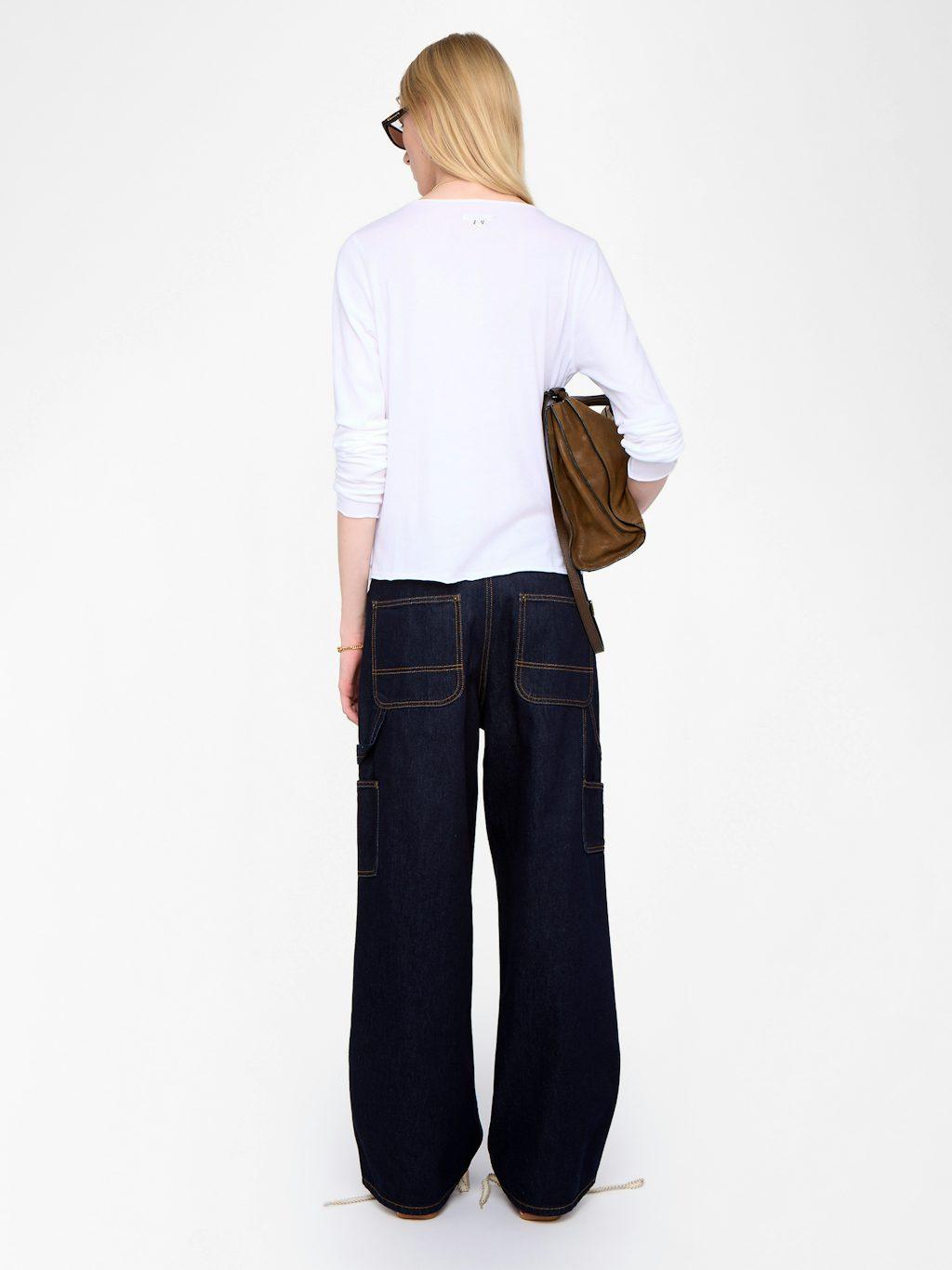 Zadig & Voltaire Tuni Henley T-Shirt, White.
