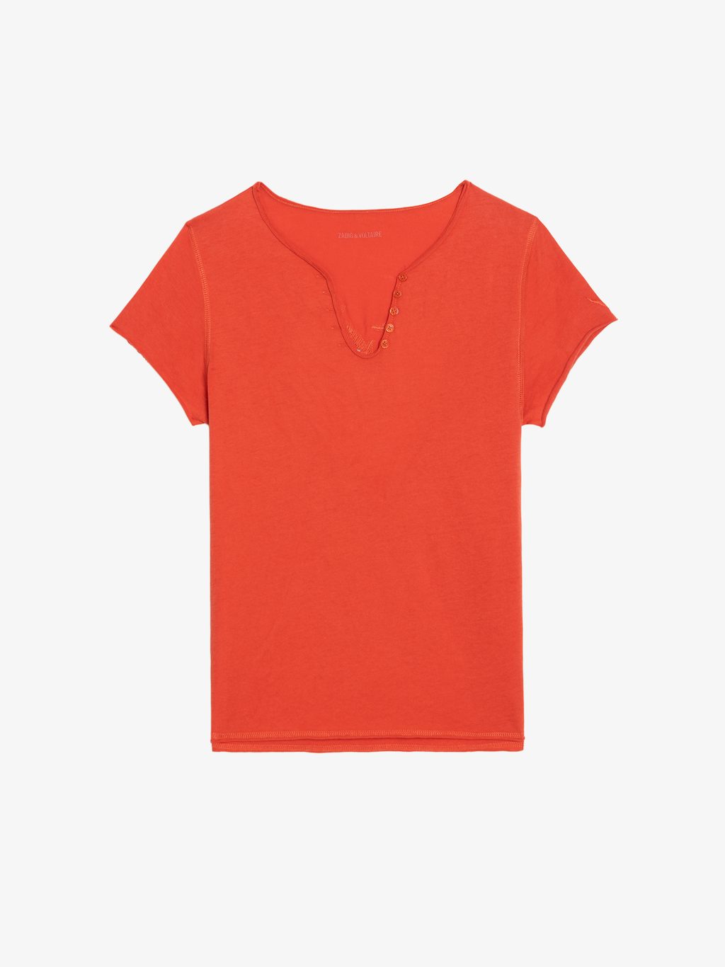 Zadig & Voltaire Henley T-Shirt, Spice.