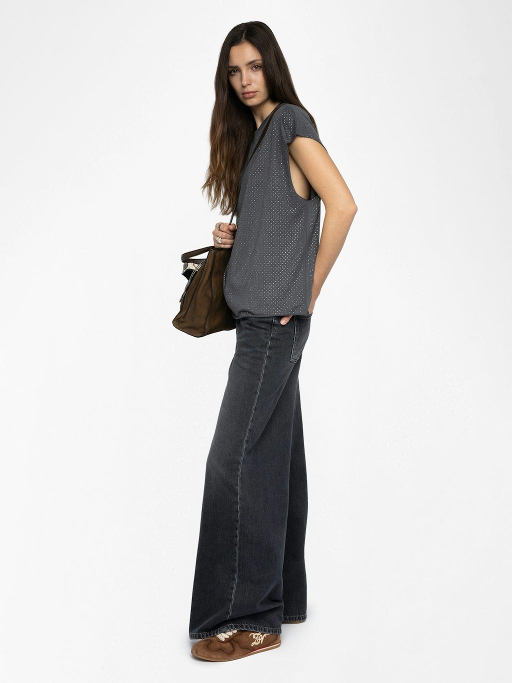 Zadig & Voltaire Cloe Tank Top, Medium Grey