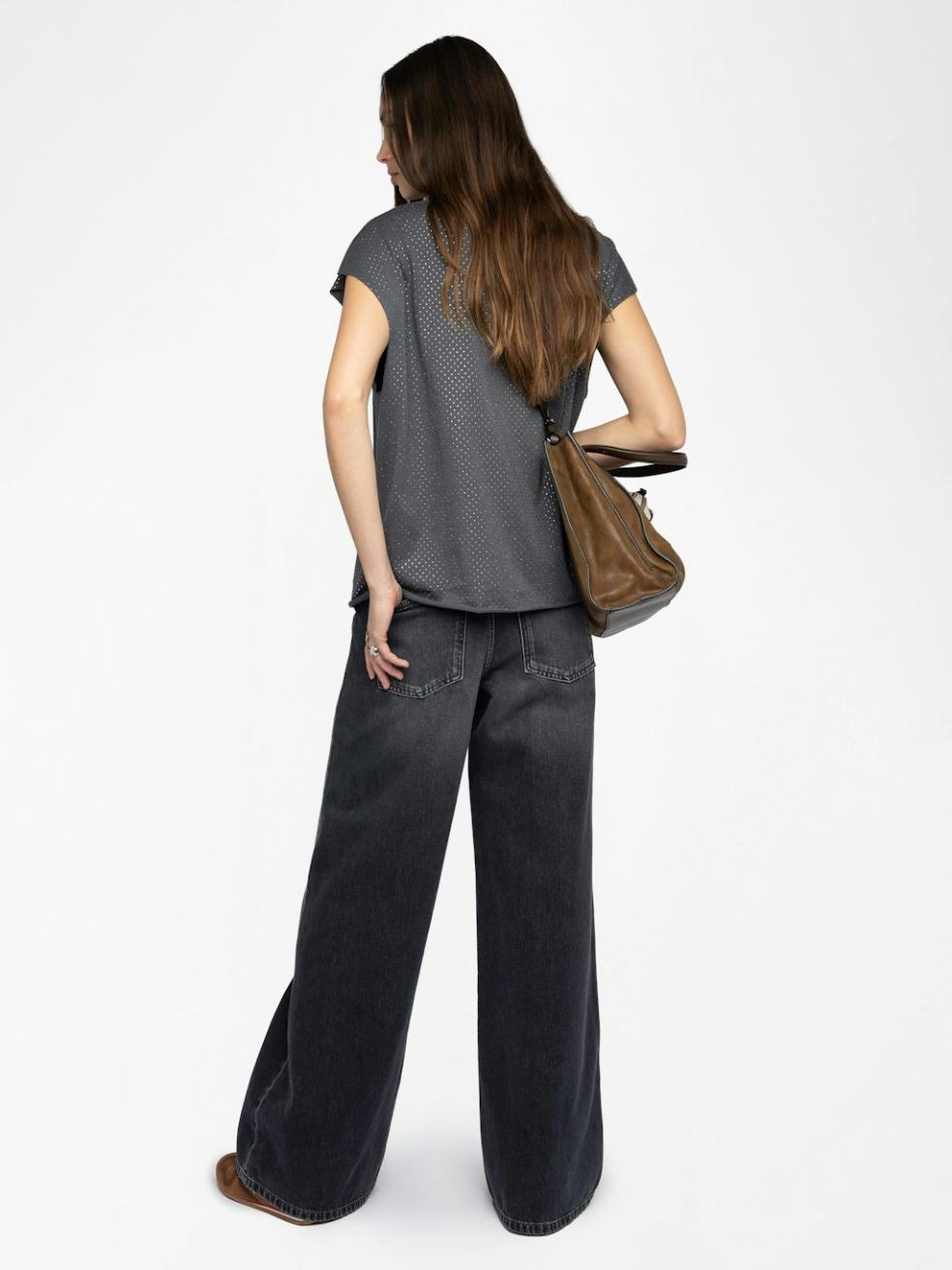 Zadig & Voltaire Cloe Tank Top, Medium Grey