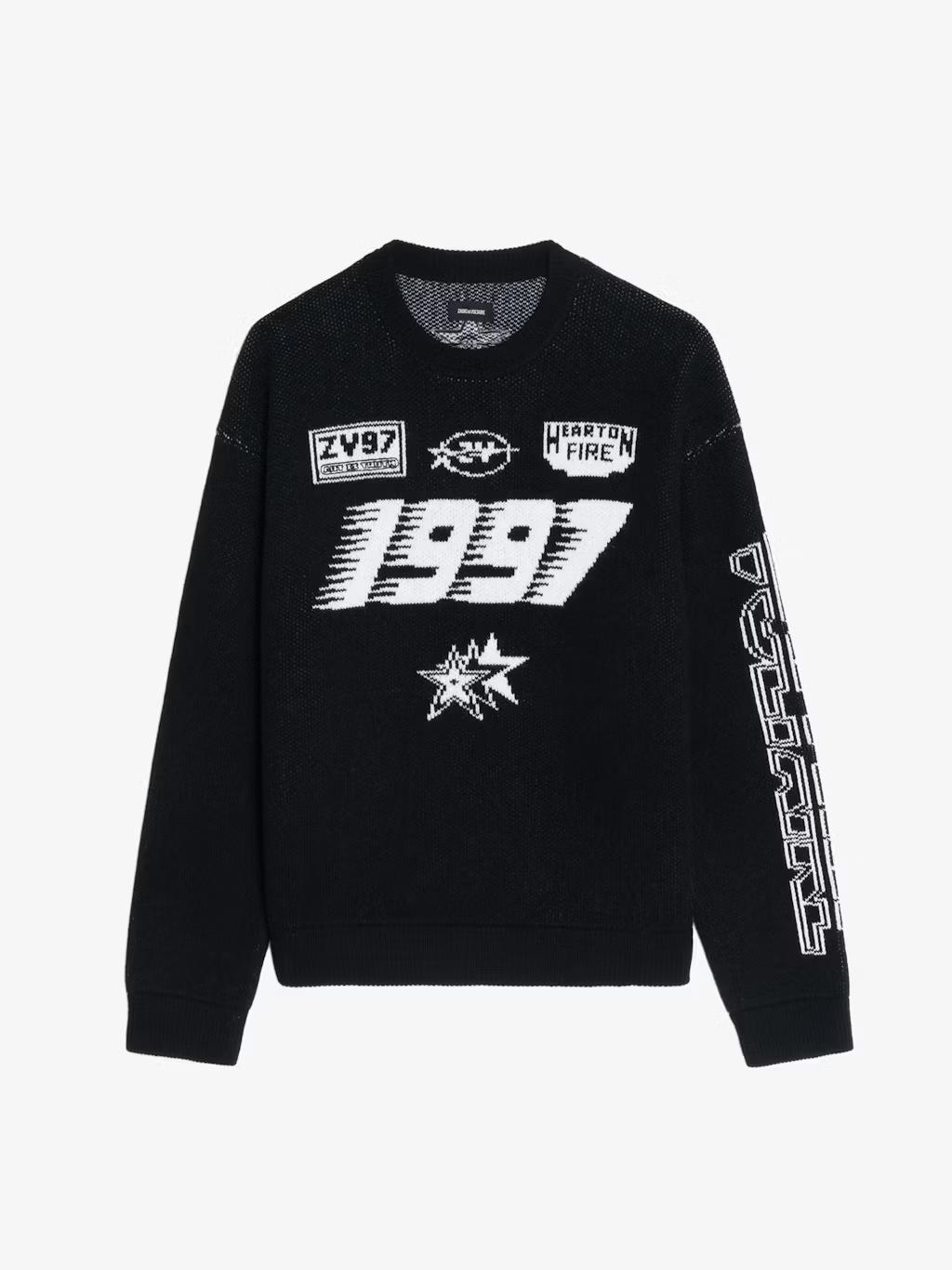 Zadig & Voltaire Marko Sweater, Black