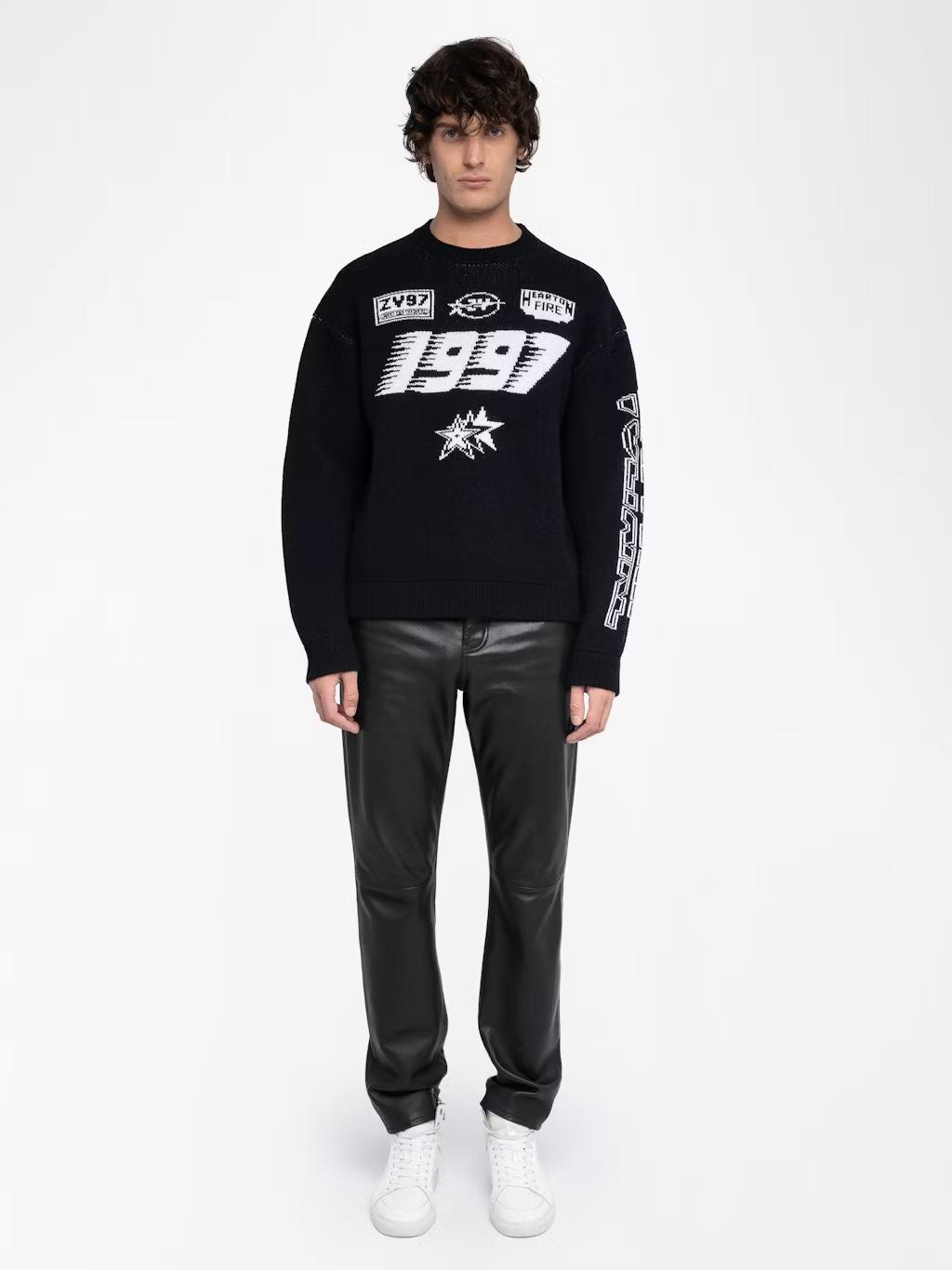 Zadig & Voltaire Marko Sweater, Black