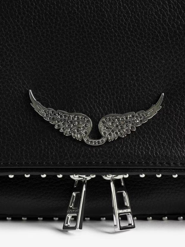 Zadig & Voltaire Rock Studs Pochette, Black.