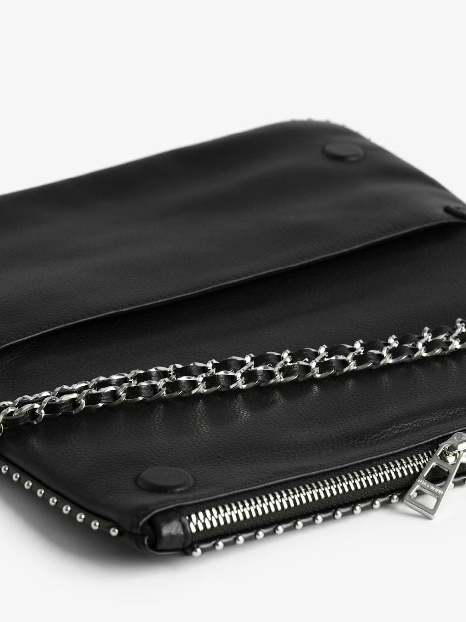Zadig & Voltaire Rock Studs Pochette, Black.