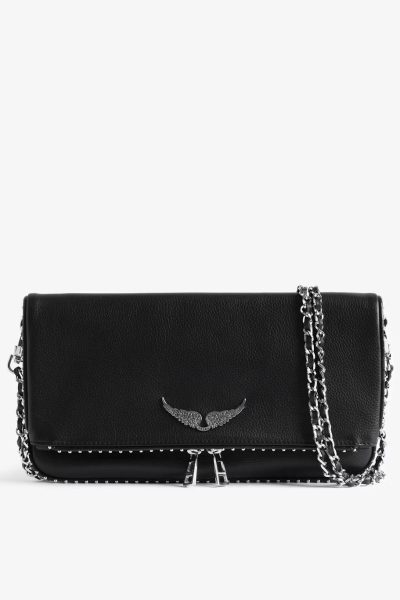 Zadig & Voltaire Rock Studs Pochette, Black.