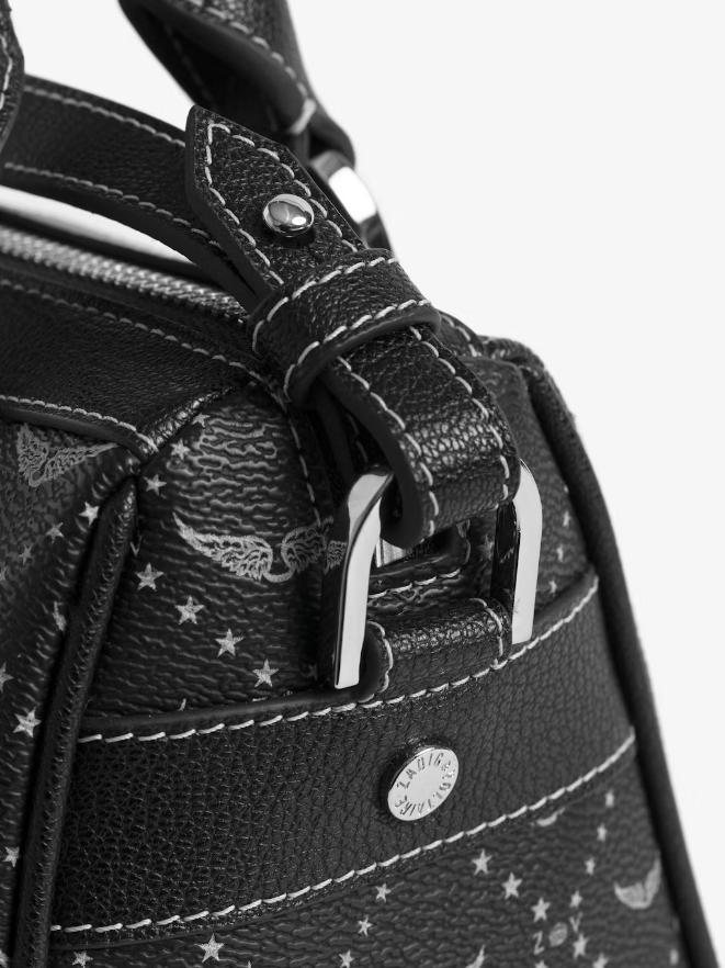 Zadig & Voltaire Sunny XS Vibe Monogram Bag, Black.