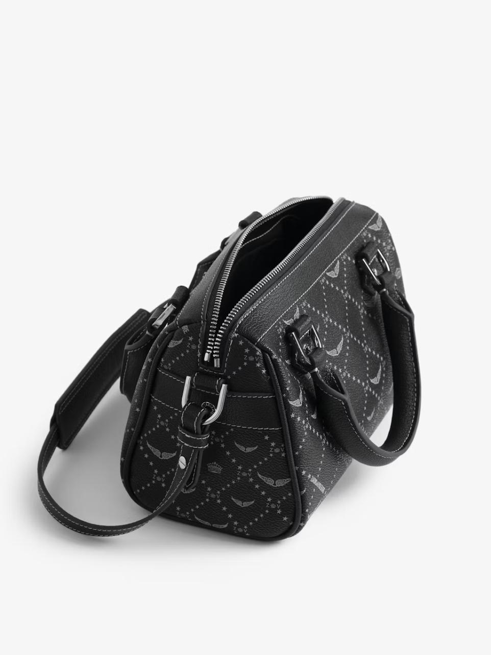 Zadig & Voltaire Sunny XS Vibe Monogram Bag, Black.