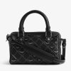 Zadig & Voltaire Sunny XS Vibe Monogram Bag, Black.