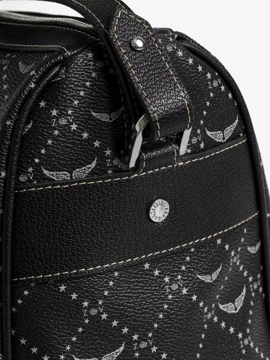Zadig & Voltaire Sunny Medium Vibe Monogram Bag, Black.