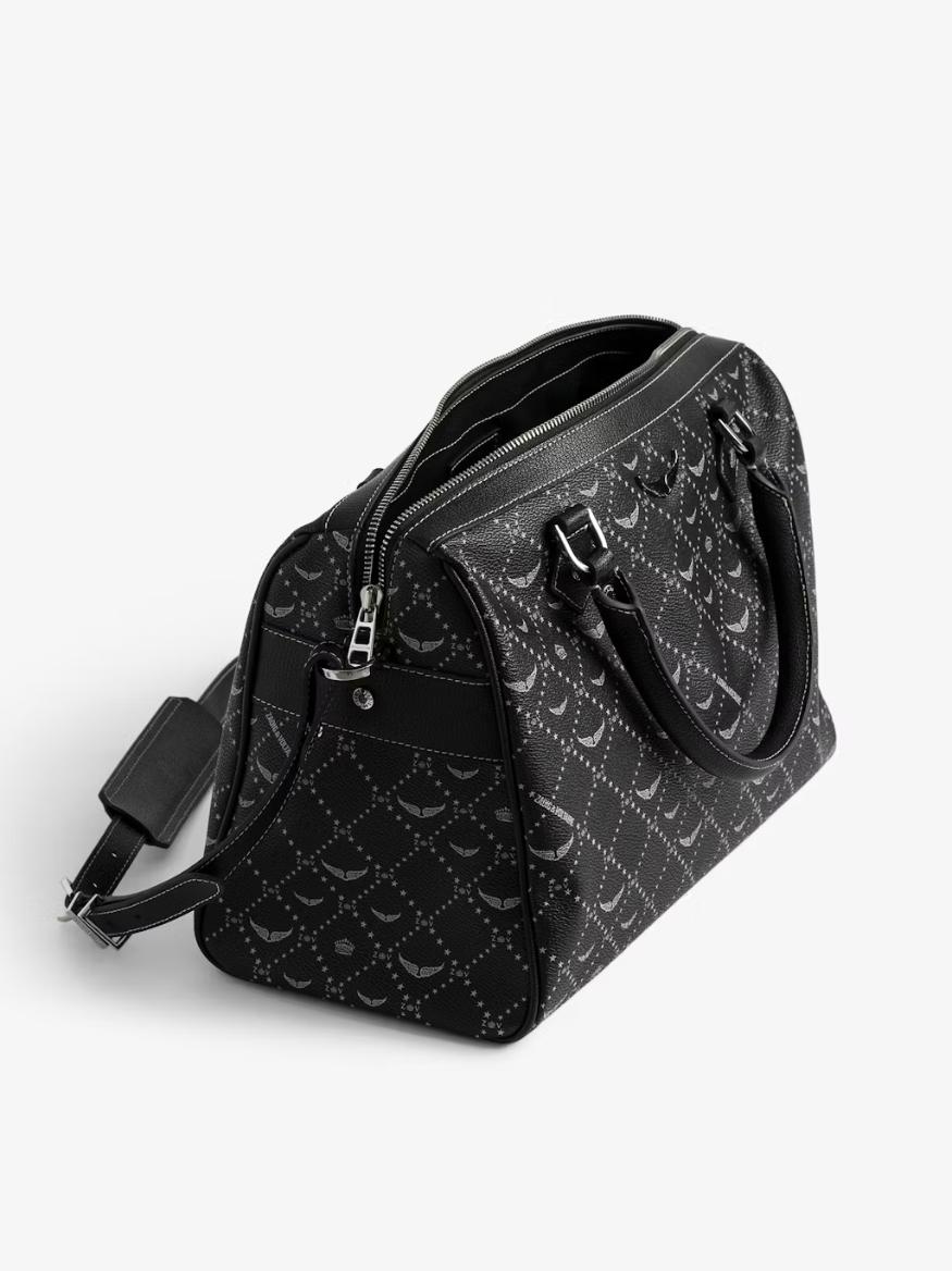 Zadig & Voltaire Sunny Medium Vibe Monogram Bag, Black.