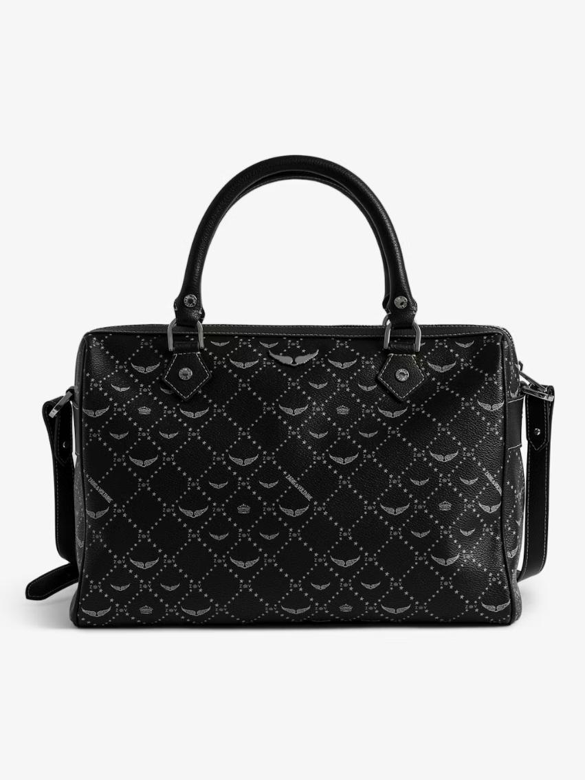 Zadig & Voltaire Sunny Medium Vibe Monogram Bag, Black.
