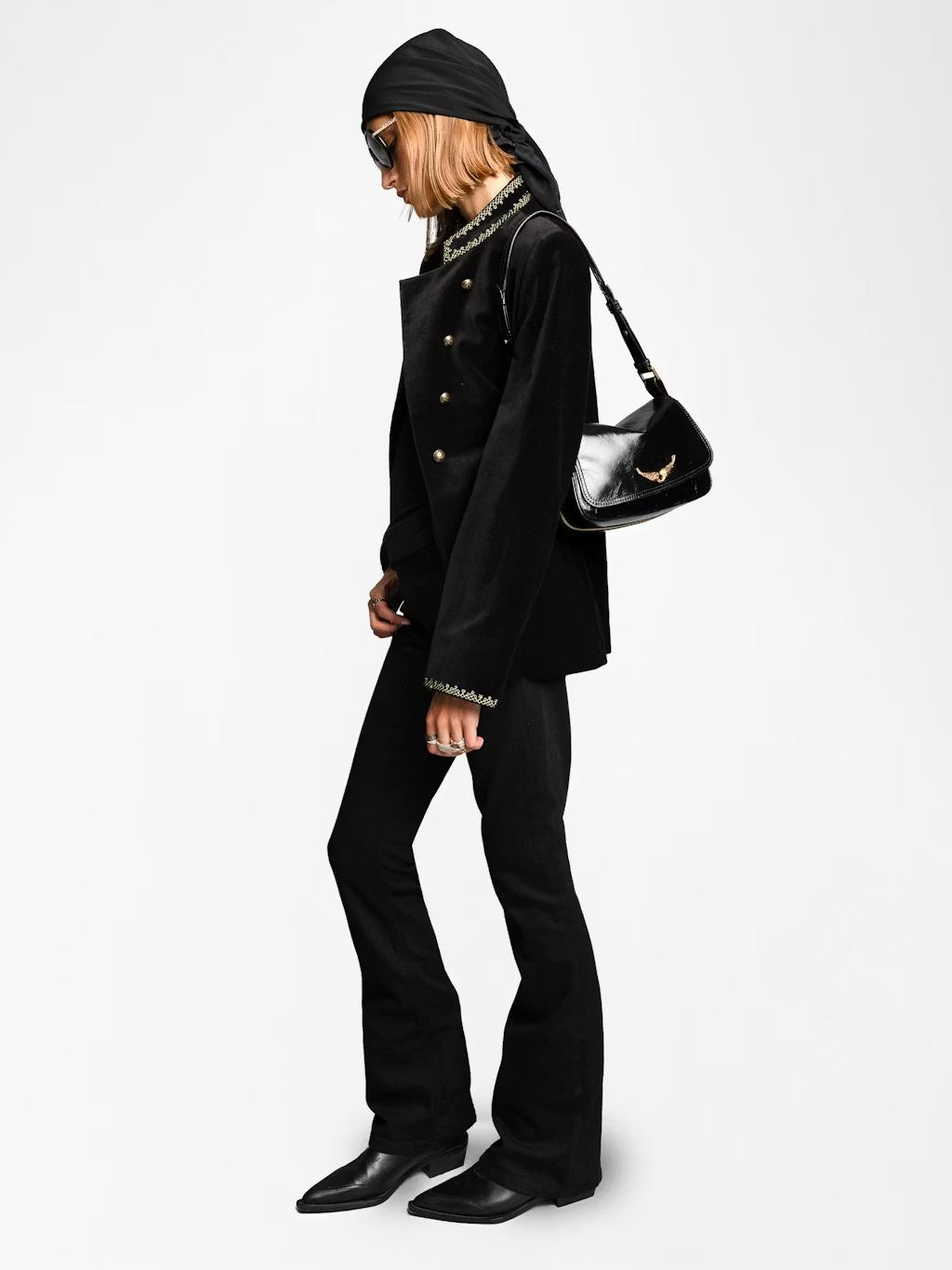LWBA04169_BLACK_HOVER_68e6548870472 Zadig & Voltaire Le Zouzou Vintage Patent Bag, Black.
