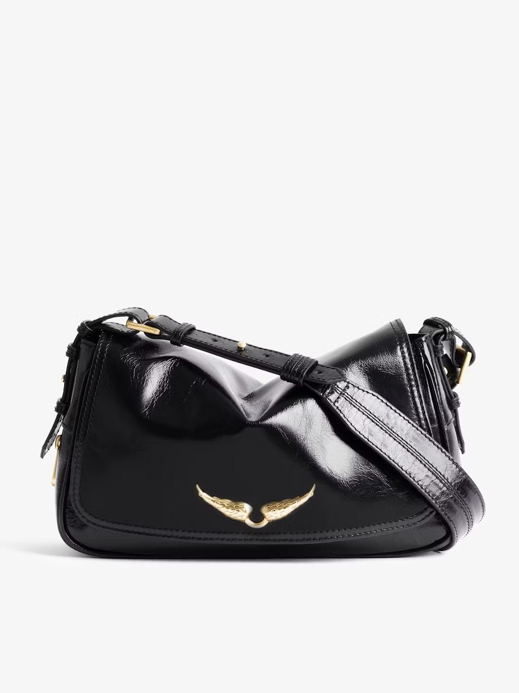 LWBA04169_BLACK_PACKSHOT_6901e9de5bb91 Zadig & Voltaire Le Zouzou Vintage Patent Bag, Black.