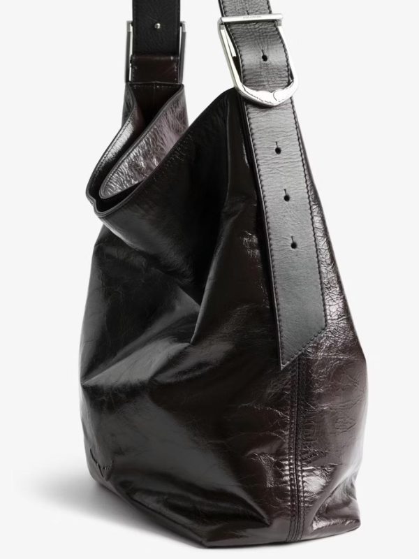 Zadig & Voltaire Jane Hobo Vintage Patent Bag | FashionClap