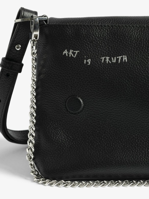 Zadig & Voltaire Rocky II Graffiti Bag, Black.