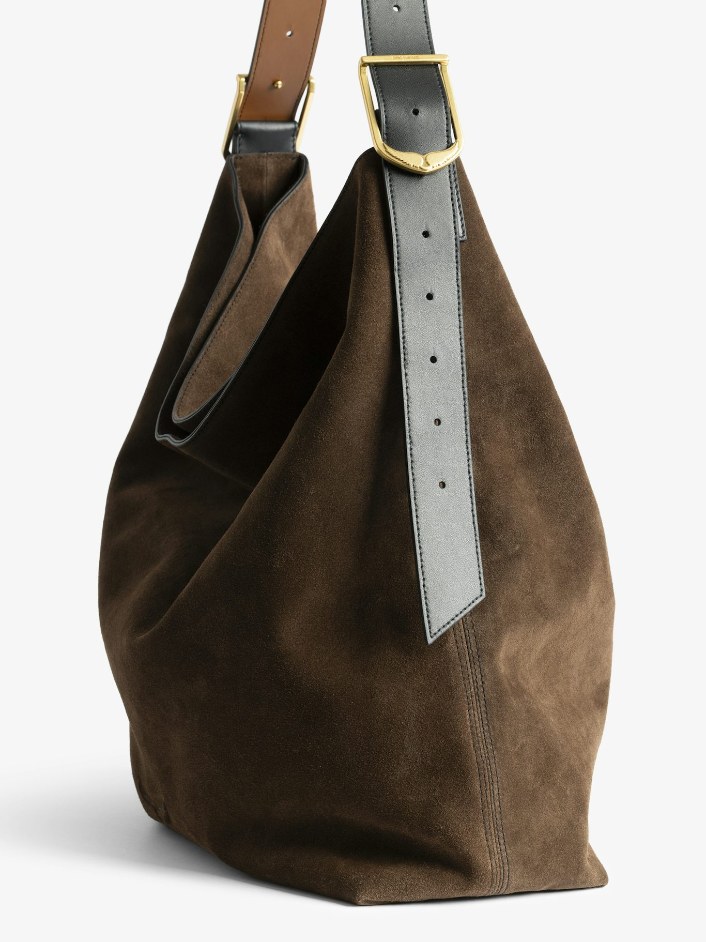 Zadig & Voltaire Jane Hobo XL Suede Bag