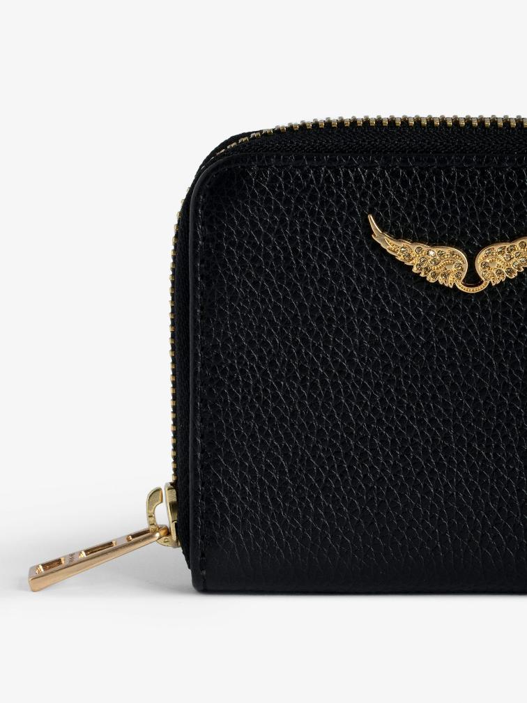 LWSG00004_NOIR_GOLD_ADDI_1_1 Zadig & Voltaire Mini ZV Wallet