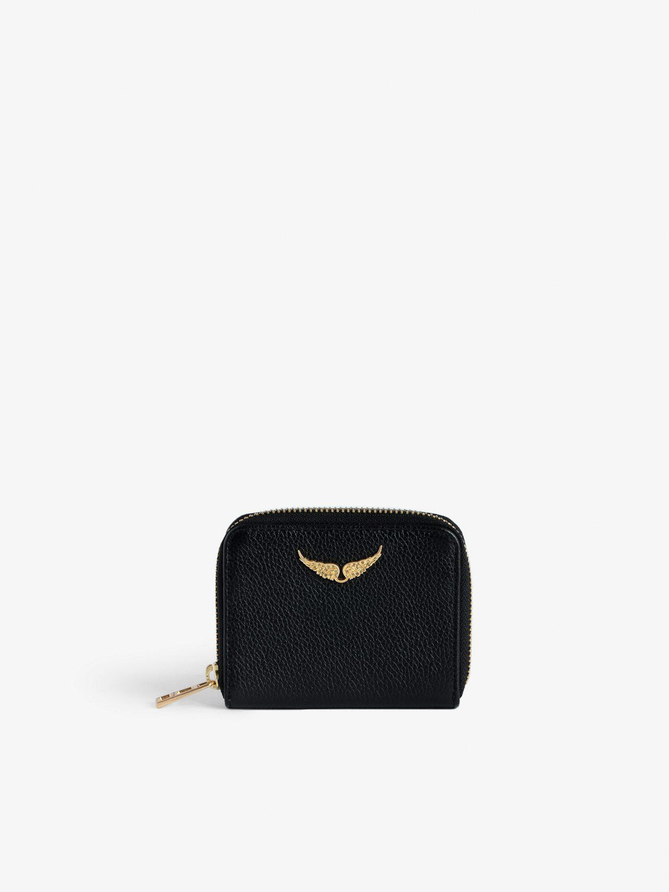 LWSG00004_NOIR_GOLD_PACKSHOT_1 Zadig & Voltaire Mini ZV Wallet