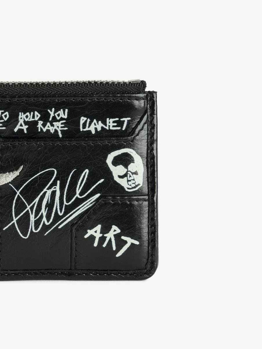 Zadig & Voltaire Sunny Card Holder, Black.